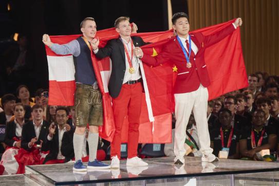 Weltmeister Matthias Steiner (Sanitärinstallateur, Suissetec)